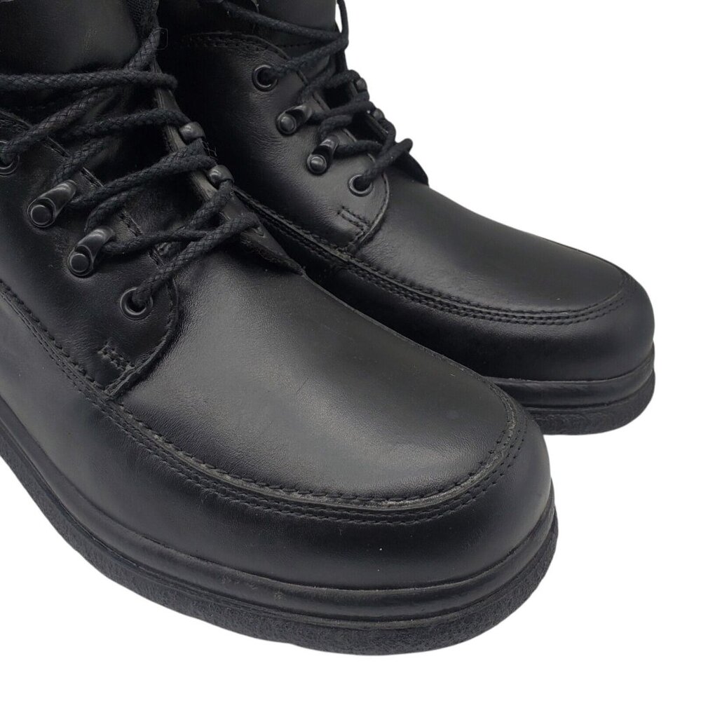 Black Leather Men's Boots - Picture 5 of 11